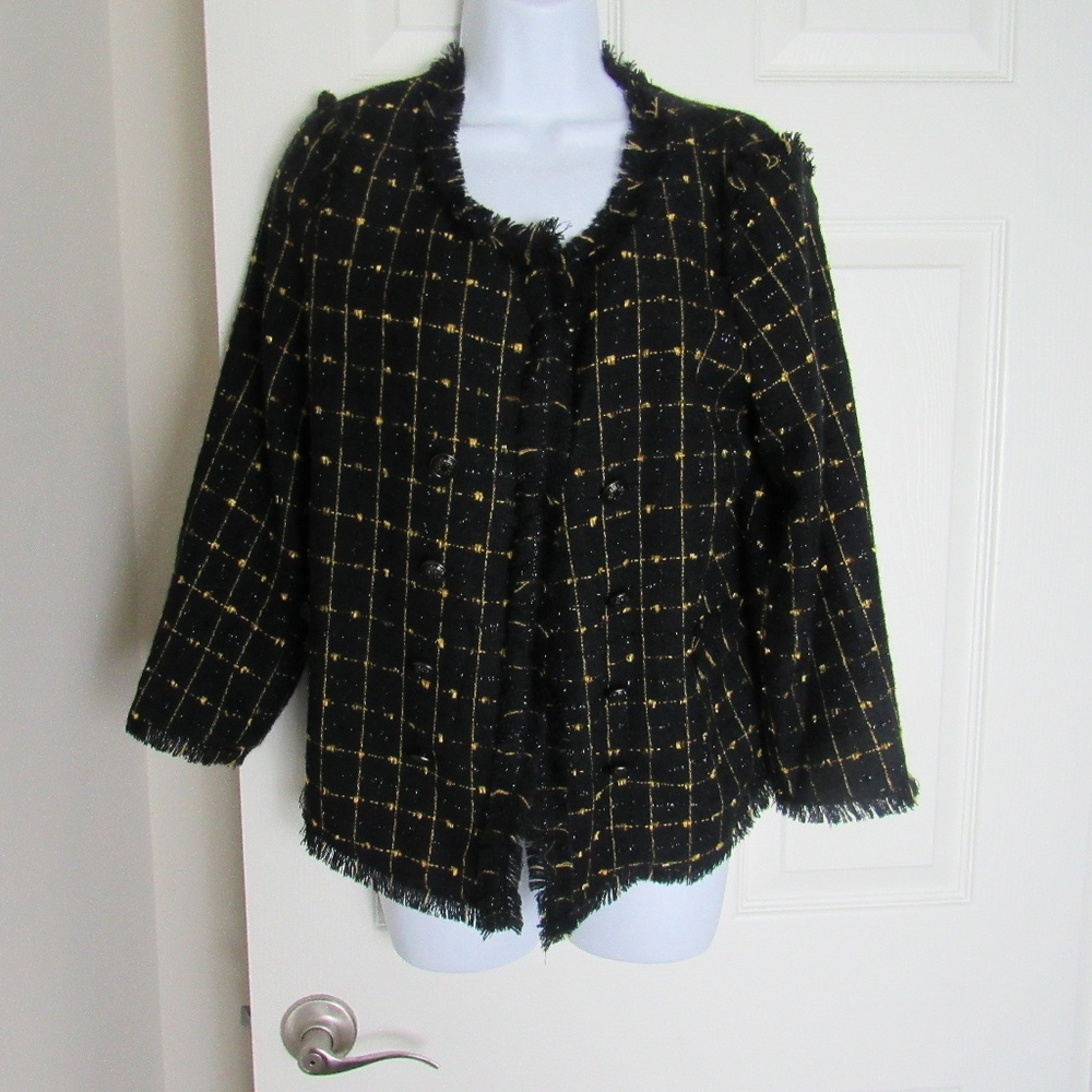 Jacket Black/Gold Size Large
